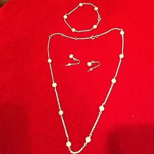 🔥FINALPRICE🔥NEW.Avon Sterling freshwaterpearlset